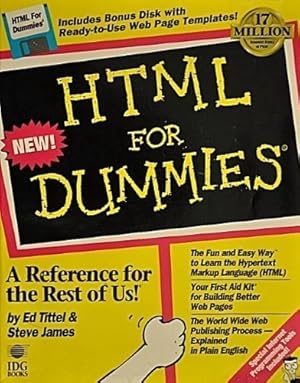 Seller image for HTML For Dummies for sale by WeBuyBooks