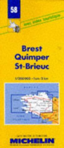 Bild des Verkufers fr Brest-Quimper-St.Brieuc: No. 58 (Michelin Maps) zum Verkauf von WeBuyBooks