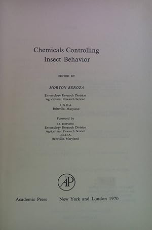 Immagine del venditore per Chemicals Controlling Insect Behavior. venduto da books4less (Versandantiquariat Petra Gros GmbH & Co. KG)