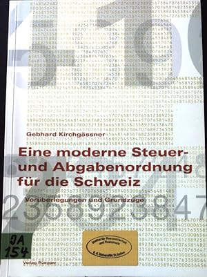 Bild des Verkufers fr Eine moderne Steuer- und Abgabenordnung fr die Schweiz : Vorberlegungen und Grundzge. SIASR-Schriftenreihe. Bd. 38 zum Verkauf von books4less (Versandantiquariat Petra Gros GmbH & Co. KG)