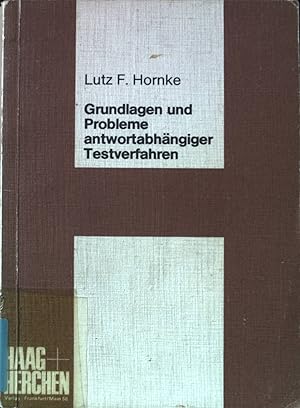 Seller image for Grundlagen und Probleme antwortabhngiger Testverfahren. for sale by books4less (Versandantiquariat Petra Gros GmbH & Co. KG)