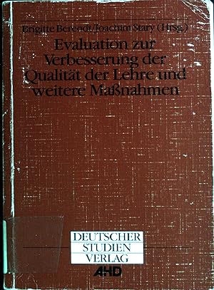 Bild des Verkufers fr Evaluation zur Verbesserung der Qualitt der Lehre und weitere Massnahmen. Blickpunkt Hochschuldidaktik ; Bd. 95 zum Verkauf von books4less (Versandantiquariat Petra Gros GmbH & Co. KG)