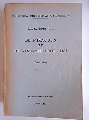 Image du vendeur pour De miraculis et de resurrectione Iesu mis en vente par librisaggi