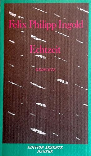Seller image for Echtzeit. Gedichte. for sale by Versandantiquariat Ruland & Raetzer