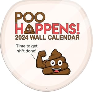 Bild des Verkufers fr Poo Happens 2024 12x12 Die Cut Wall Calendar (Calendar) zum Verkauf von BargainBookStores