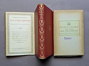 Seller image for Rot und Schwarz. Zeitbild von 1830. bertragen von Arthur Schurig. Titel und Einbandzeichnung von Walter Tiemann. for sale by Versandantiquariat Wolfgang Petry