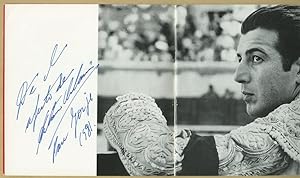 Image du vendeur pour Antonio Ordonez (1932-1998) - RARE signed booklet - 1981 mis en vente par PhP Autographs
