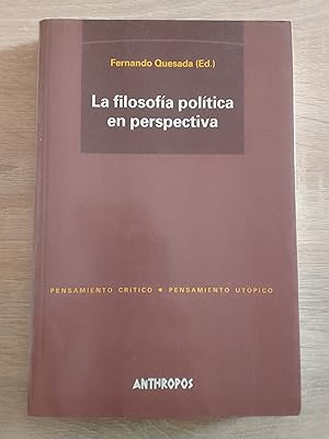 Imagen del vendedor de La filosofa poltica en perspectiva a la venta por Librera Eleutheria