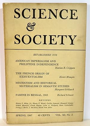 Science and Society - Spring 1947 Volume XI, Number 2 - "American Imperialism and Philippine Inde...