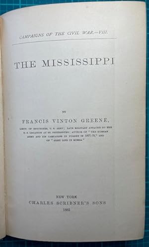 Image du vendeur pour THE MISSISSIPPI: Campaigns of the Civil War mis en vente par NorthStar Books