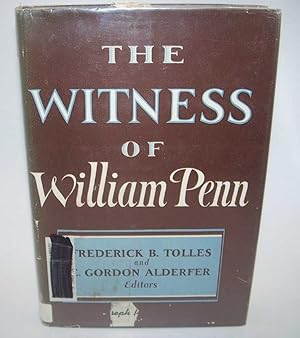 Immagine del venditore per The Witness of William Penn venduto da Easy Chair Books