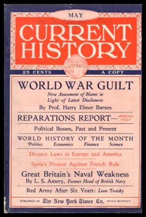 Imagen del vendedor de CURRENT HISTORY - Volume 20, number 2 - May 1924 a la venta por W. Fraser Sandercombe
