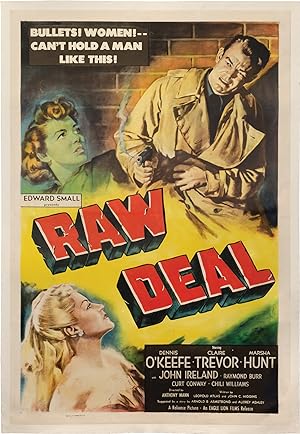 Bild des Verkufers fr Raw Deal (Original poster for the 1948 film) zum Verkauf von Royal Books, Inc., ABAA