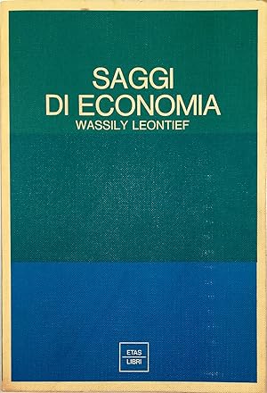 Imagen del vendedor de Saggi di economia a la venta por Libreria Tara