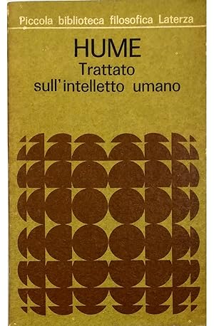 Image du vendeur pour Trattato sull'intelletto umano mis en vente par Libreria Tara