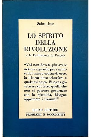 Image du vendeur pour Lo spirito della Rivoluzione e la Costituzione in Francia mis en vente par Libreria Tara