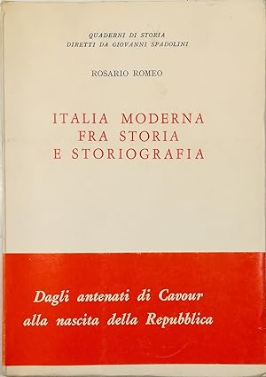 Imagen del vendedor de Italia moderna fra storia e storiografia a la venta por Libreria Tara