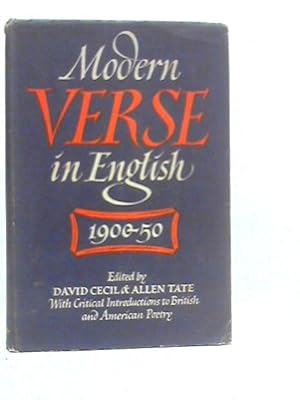 Bild des Verkufers fr Modern Verse in English zum Verkauf von World of Rare Books