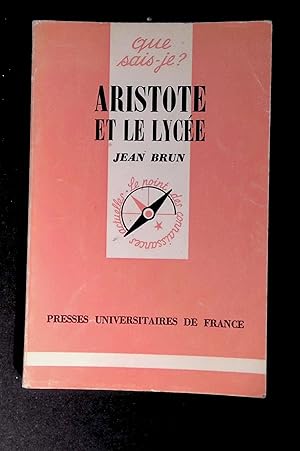 Image du vendeur pour Aristote et le lyce mis en vente par LibrairieLaLettre2