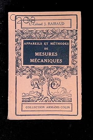 Seller image for Appareils et mthodes de mesures mcaniques for sale by LibrairieLaLettre2