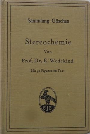 Imagen del vendedor de Stereochemie. Mit 42 Figuren im Text. a la venta por Antiquariat Ursula Hartmann
