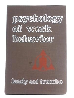 Imagen del vendedor de Title: Psychology of work behavior The Dorsey series in p a la venta por World of Rare Books