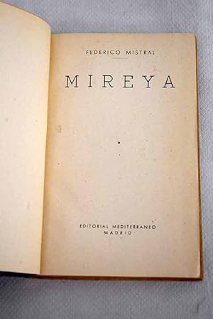 Imagen del vendedor de Mireya a la venta por Alcan Libros