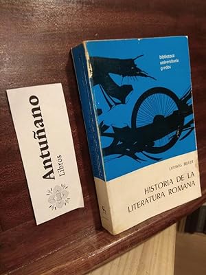 Seller image for Historia de la literatura romana for sale by Libros Antuano