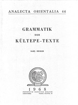 Grammatik der Kültepe-Texte