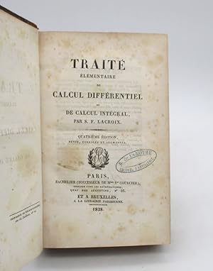 Traité élémentaire de calcul différentiel et de calcul intégral