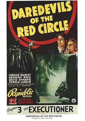 Imagen del vendedor de Poster DIN 4 numero 1021: Daredevils of the Red Circle, chapter 3, 1939: The Executioner: Charles Quigley, Herman Brix a la venta por El Boletin