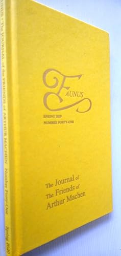 Faunus The Journal of the Friends of Arthur Machen Autumn 2020 Number Forty-One no 41
