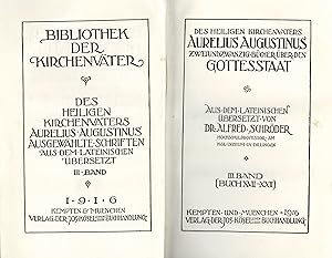 Des heiligen Kirchenvaters Aurelius Augustinus ausgewählte Schriften - nur Band III - Zweiundzwan...