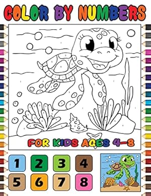 Bild des Verkufers fr Color by Numbers for Kids Ages 4-8: Cute Animals Color by Number zum Verkauf von WeBuyBooks