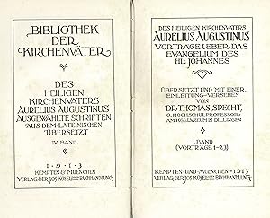 Des heiligen Kirchenvaters Aurelius Augustinus ausgewählte Schriften - nur Band IV - Vorträge übe...