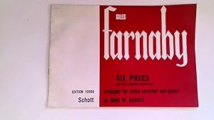 Imagen del vendedor de Giles Farnaby.Six Pieces from the Fitzwilliam Virginal Book arranged for Treble Recorder and Guitar. a la venta por Goldstone Rare Books