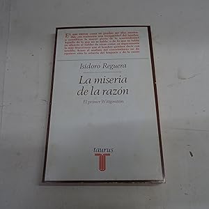 Seller image for LA MISERIA DE LA RAZON. El primer Wittegenstein. for sale by Librera J. Cintas