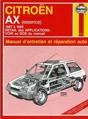 Citroen AX (essence) 1987 à 1989