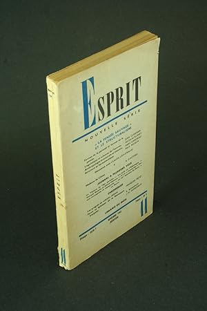 Bild des Verkufers fr Esprit, nouvelle srie, novembre 1963, 11 - "La pense sauvage" et le stucturalisme. zum Verkauf von Steven Wolfe Books