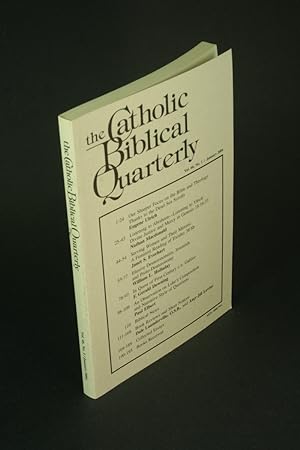 Imagen del vendedor de The Catholic Biblical Quarterly: Volume 66, number 1, January 2004. a la venta por Steven Wolfe Books