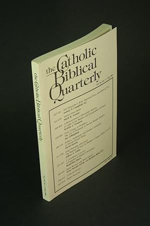 Imagen del vendedor de The Catholic Biblical Quarterly: Volume 64, number 3, July 2002. a la venta por Steven Wolfe Books