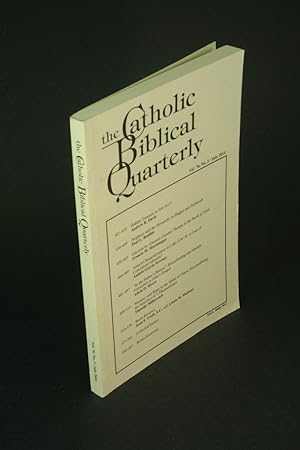 Imagen del vendedor de The Catholic Biblical Quarterly: Volume 76, number 3, July 2014. a la venta por Steven Wolfe Books