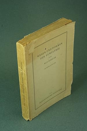 Seller image for Wesen und Formen der Sympathie: Der 'Phnomenologie und Theorie der Sympathiegefhle' Fnfte Auflage - POOR QUALITY PAPER. for sale by Steven Wolfe Books