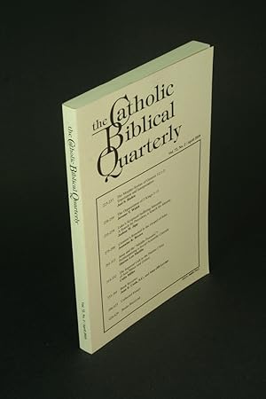 Imagen del vendedor de The Catholic Biblical Quarterly: Volume 72, number 2, April 2010. a la venta por Steven Wolfe Books