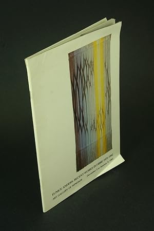 Imagen del vendedor de Eunice Anders: recent works in fibre, 1975-1982. a la venta por Steven Wolfe Books