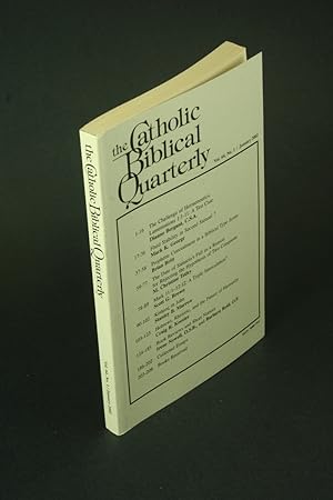 Imagen del vendedor de The Catholic Biblical Quarterly: Volume 64, number 1, January 2002. a la venta por Steven Wolfe Books