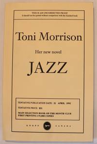 Morrison's Jazz Uncorrected proof