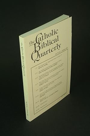 Imagen del vendedor de The Catholic Biblical Quarterly: Volume 75, number 1, January 2013. a la venta por Steven Wolfe Books