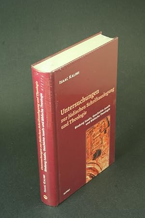 Bild des Verkufers fr Untersuchungen zur jdischen Schriftauslegung und Theologie: Bindung Isaaks, Geschichte Josefs und Biblische Theologie. zum Verkauf von Steven Wolfe Books