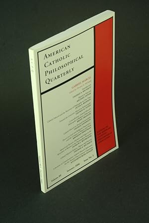 Immagine del venditore per American Catholic Philosophical Quarterly, 80, 3, Summer 2006 : GABRIEL MARCEL. venduto da Steven Wolfe Books